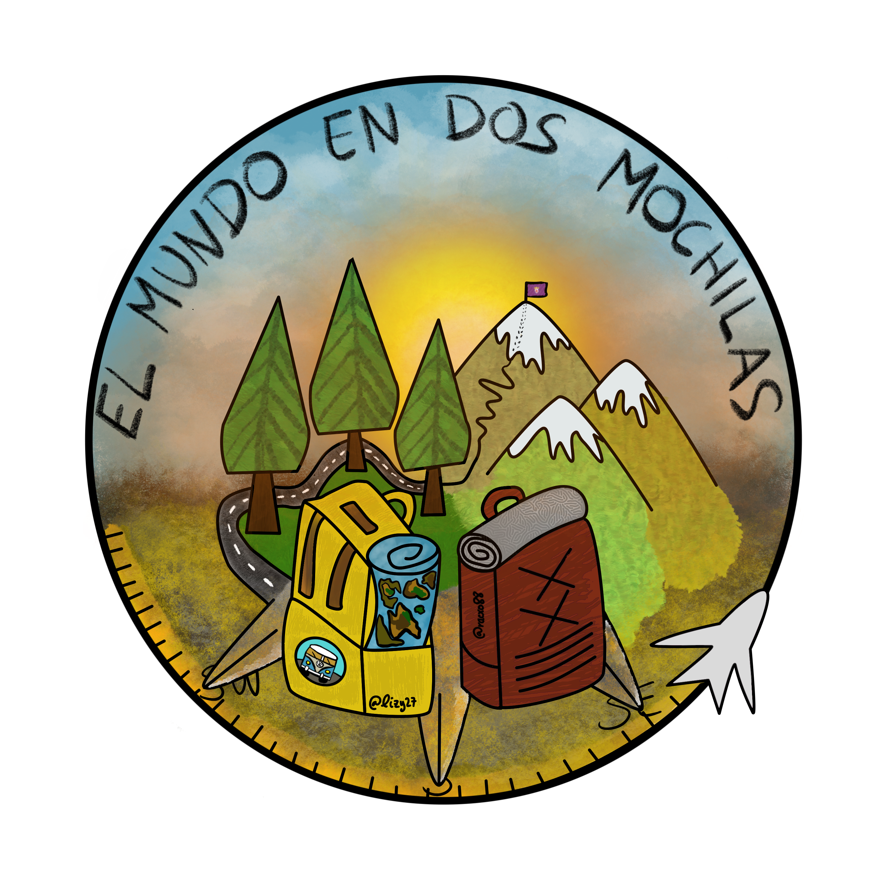 Logo El Mundo en Dos Mochilas